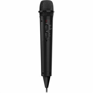 Singing Machine SMM225BK Uni-Directional Wired Microphone with LEDL ights -